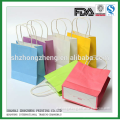 120gsm white kraft paper bag with full color printing